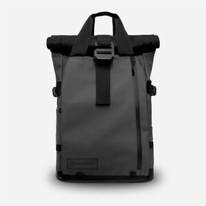 Black Roll-Top Backpack
